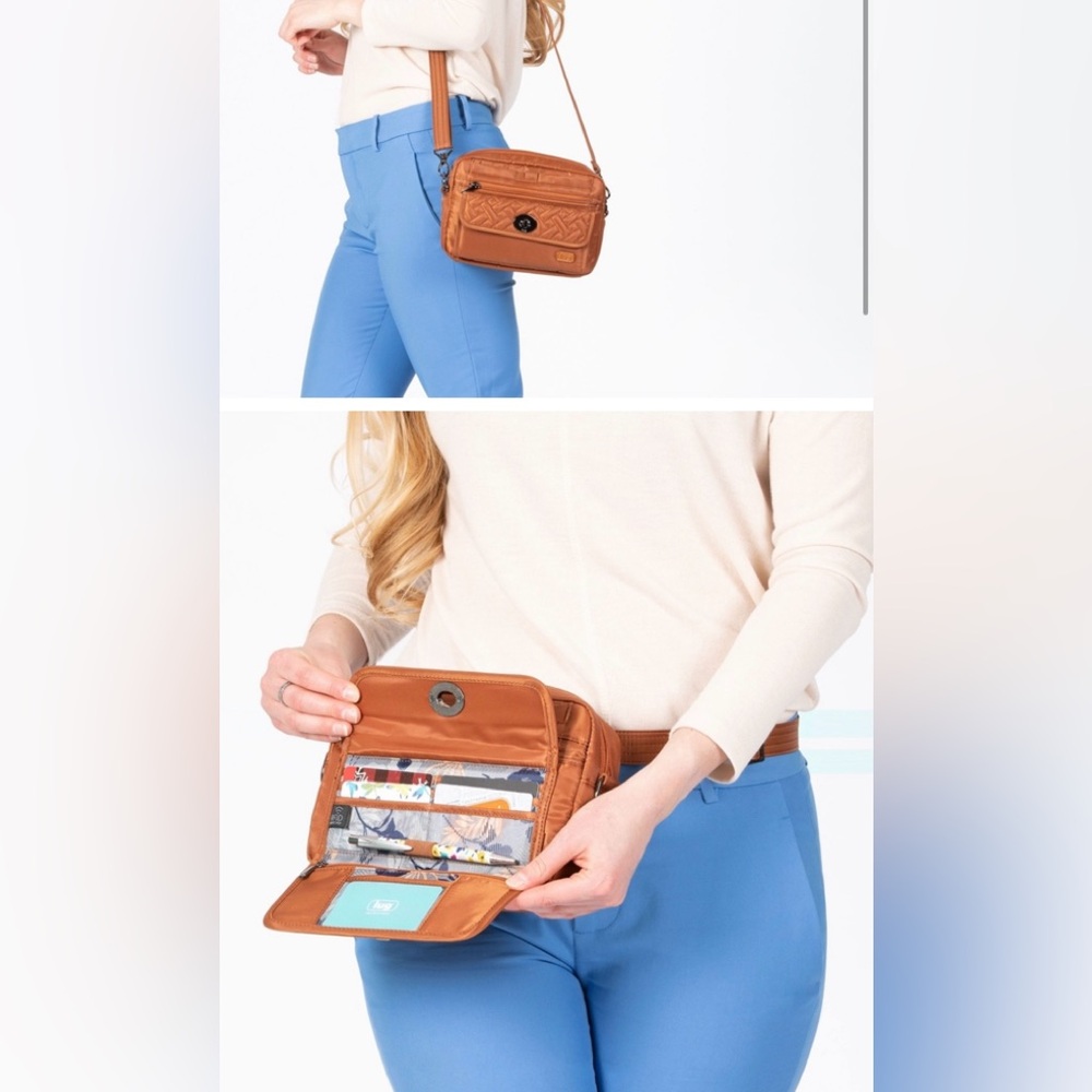 Lug Switch Crossbody Bag and phone clutch Set